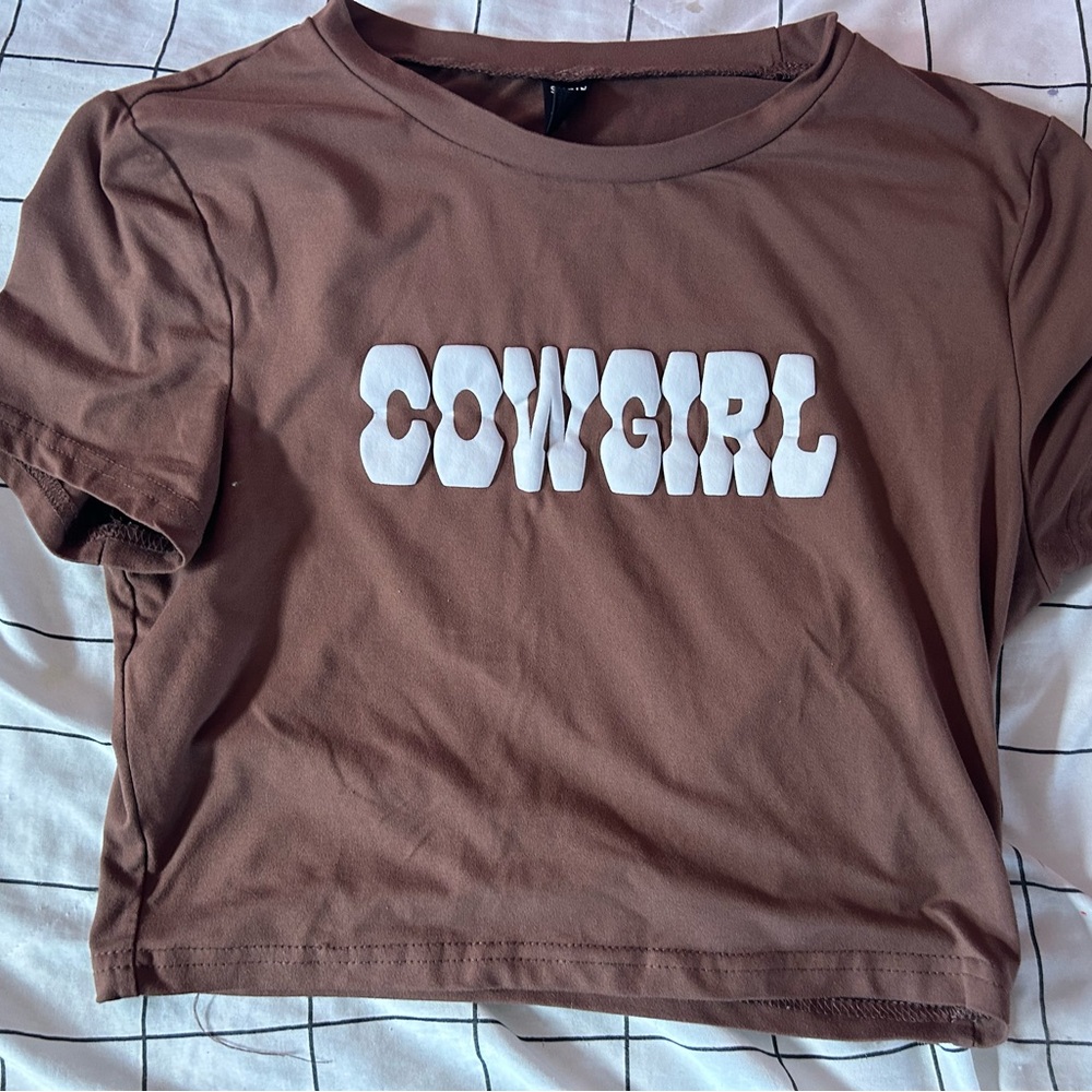 Cowgirl cropped shirt